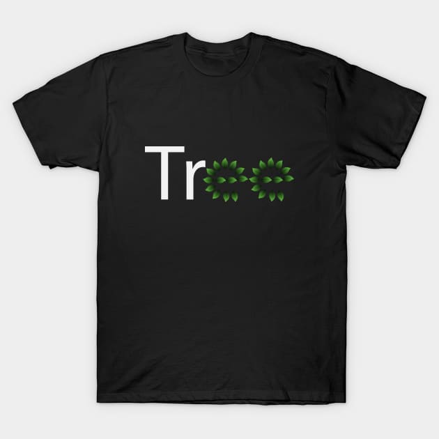 creative design of the word tree T-Shirt by CRE4T1V1TY